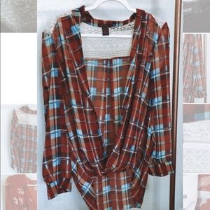 Plaid women’s blouse